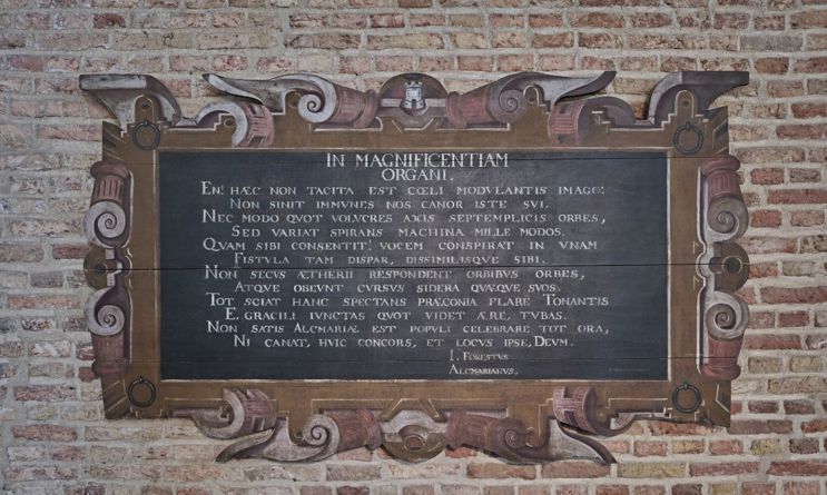 Spot 14 Bord Boven Hoofdingang (Oude Plek Tweede Koororgel)