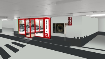 Parkeergarage Impressie Voetgangersuitgang